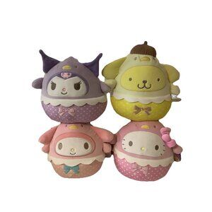 Squishmallow Hello Kitty & Friends Trio Melody, Pompompurin, Kuromi, Hello Kitty